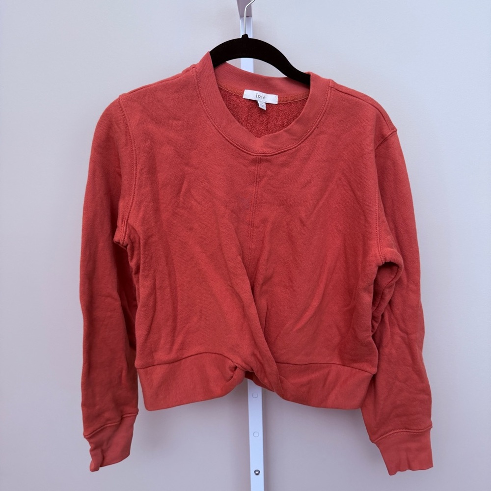 Joie Coral Twist-Hem Pullover Sweatshirt and sweatpants set size XS